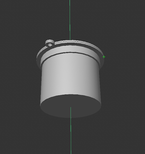 Adding a final cylinder for the flower shaped part