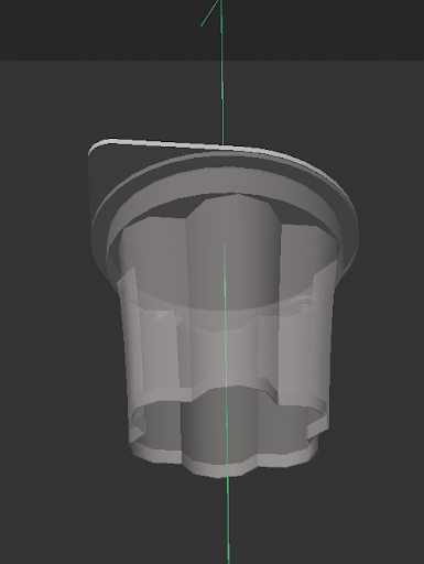 Adding a transparent material to a majority of the pudding base